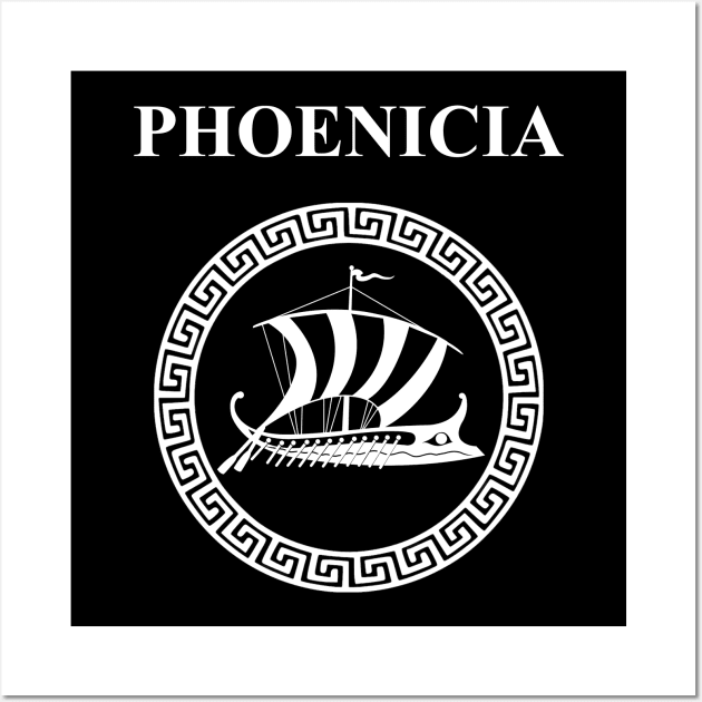 Ancient Phoenicia Ancient Civilization Merchants of the Sea Wall Art by AgemaApparel